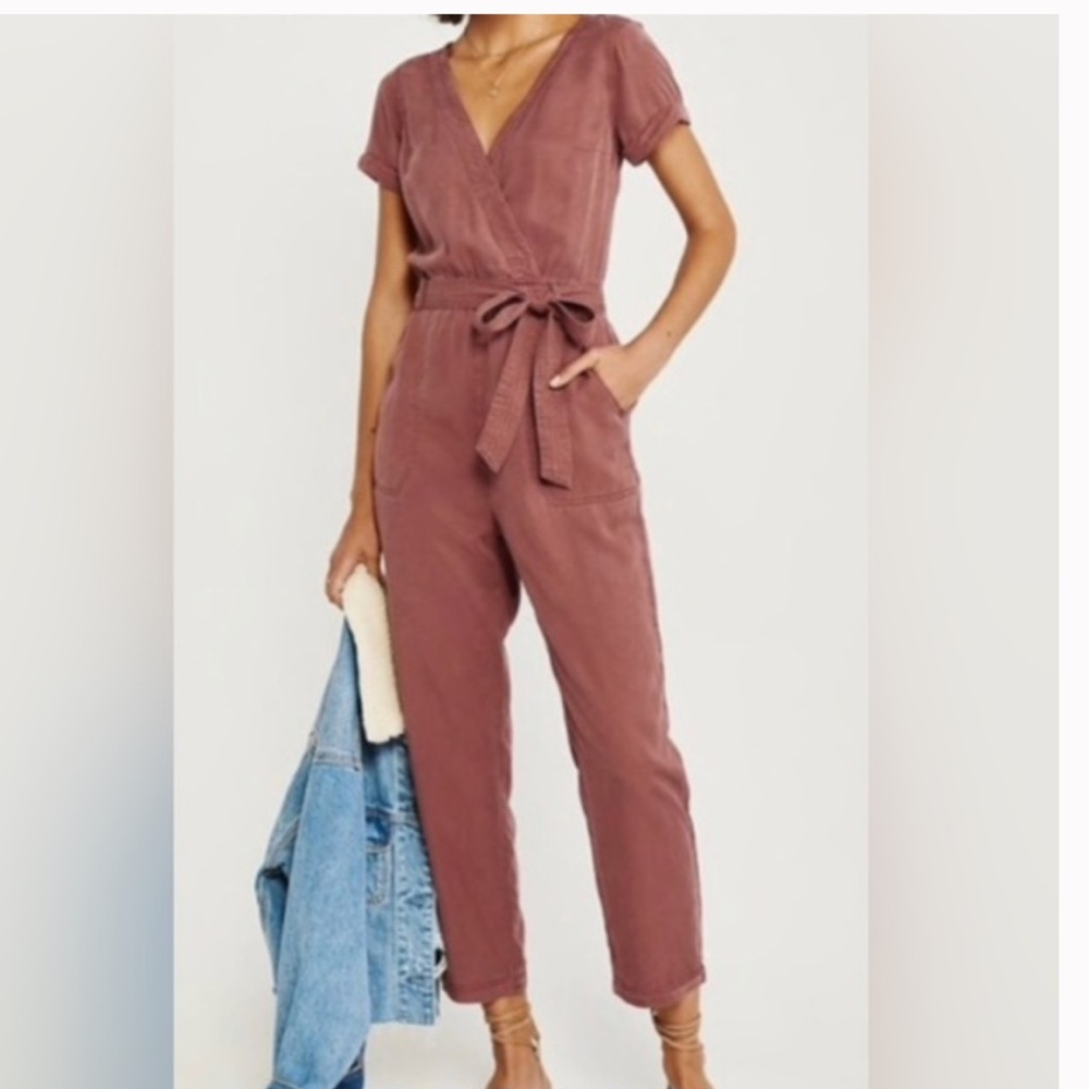 Abercrombie‎ & Fitch Charcoal Ankle Jumpsuit - Picture 8 of 9